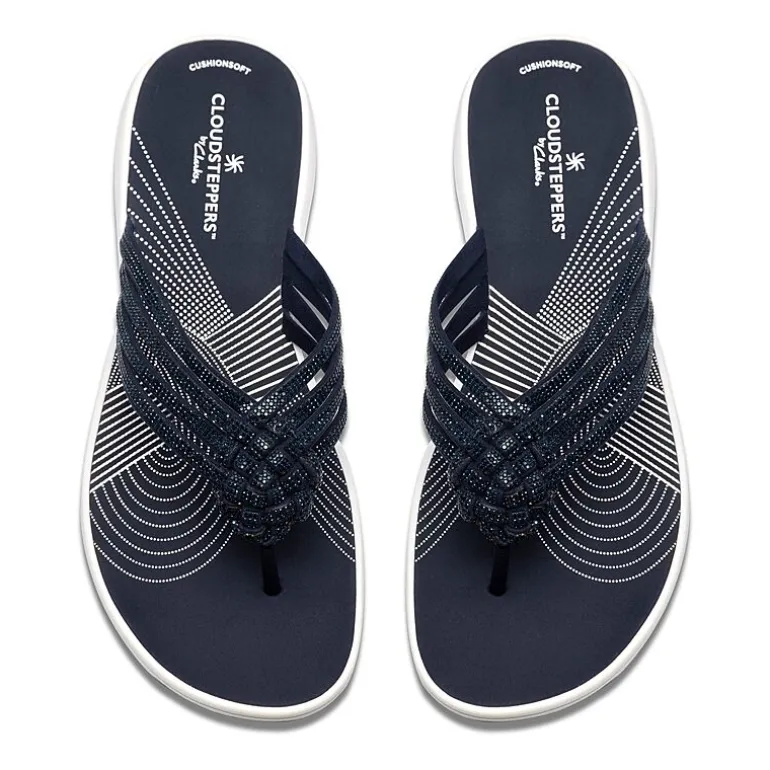 Clarks Cloudsteppers Womens Breeze Gem Flip-Flops
