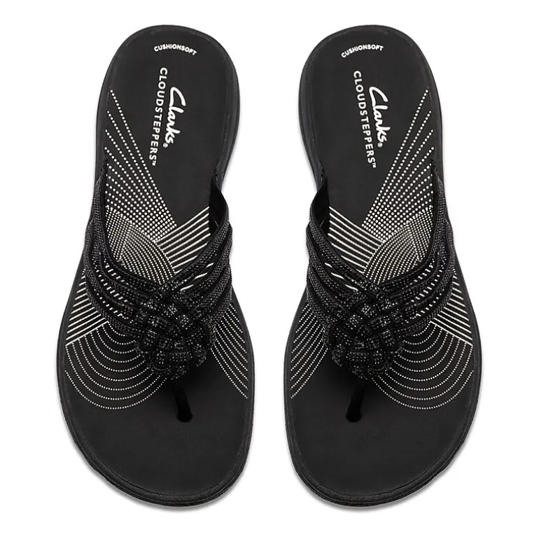 Clarks Cloudsteppers Womens Breeze Gem Flip-Flops