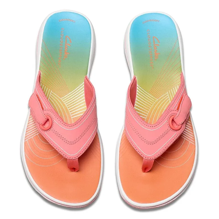 Clarks Cloudsteppers Womens Breeze Reyna Flip-Flops