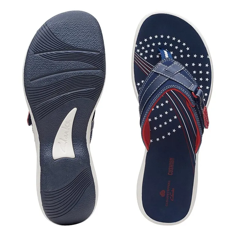 Clarks Cloudsteppers Womens Breeze Sea Flip-Flops