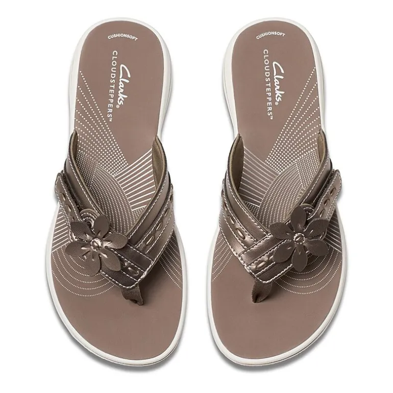 Clarks Cloudsteppers Womens Breeze Opal Flip-Flops