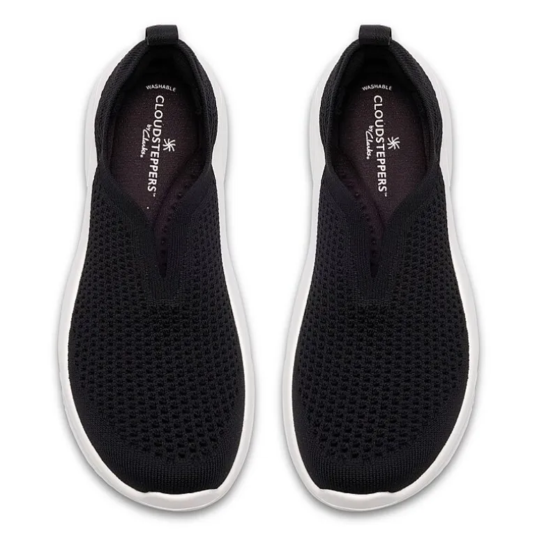 Clarks Solevana Knit Cloudsteppers Womens Round Slip-On Shoe