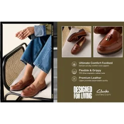 Clarks Westlynn Bella Womens Moc Closed Toe Loafers