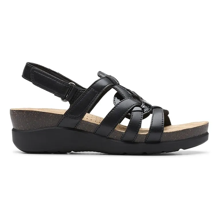Clarks Womens Calenne Gracie Wedge Sandals