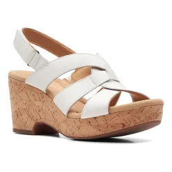 Clarks Womens Giselle Beach Wedge Sandals