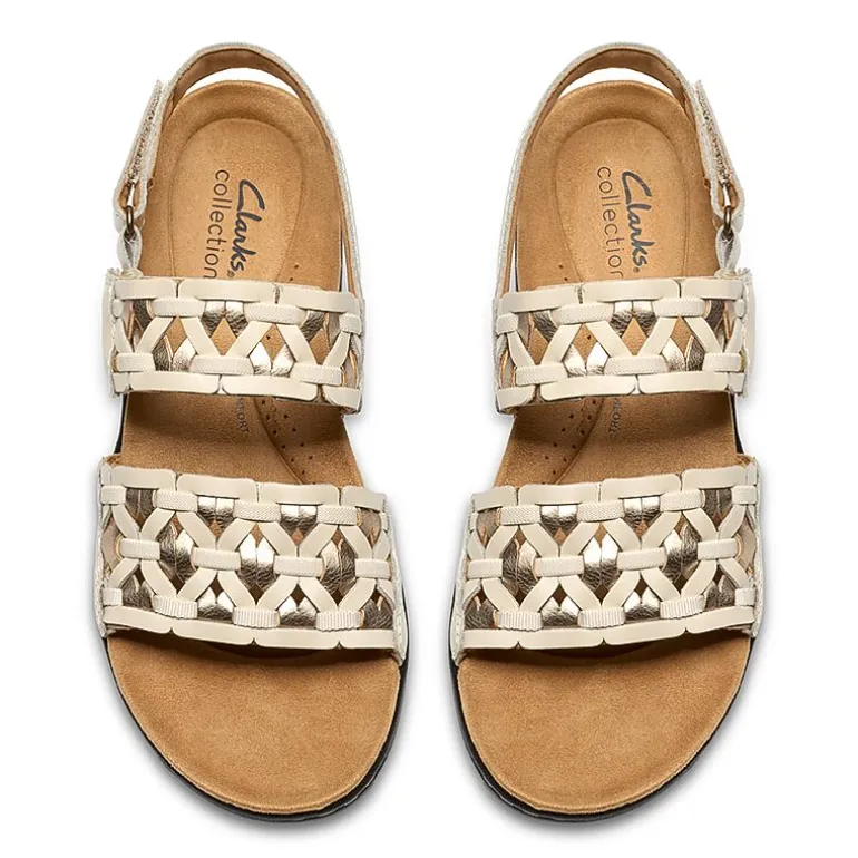 Clarks Womens Laurieann Lily Adjustable Strap Flat Sandals