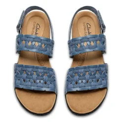 Clarks Womens Laurieann Lily Adjustable Strap Flat Sandals