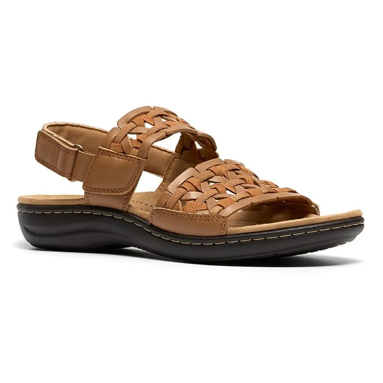 Clarks Womens Laurieann Lily Adjustable Strap Flat Sandals
