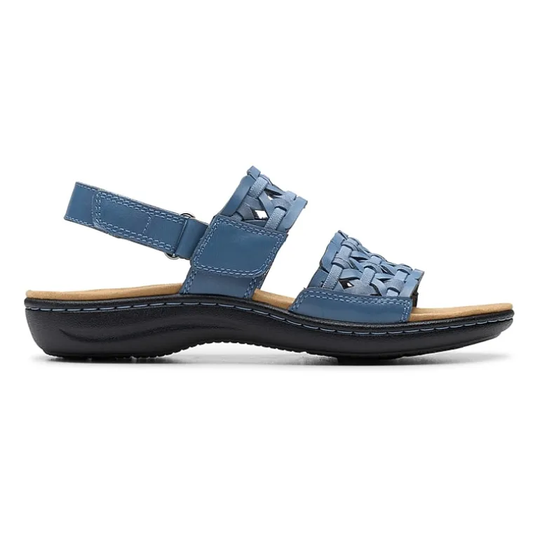 Clarks Womens Laurieann Lily Adjustable Strap Flat Sandals
