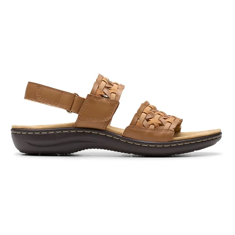 Clarks Womens Laurieann Lily Adjustable Strap Flat Sandals