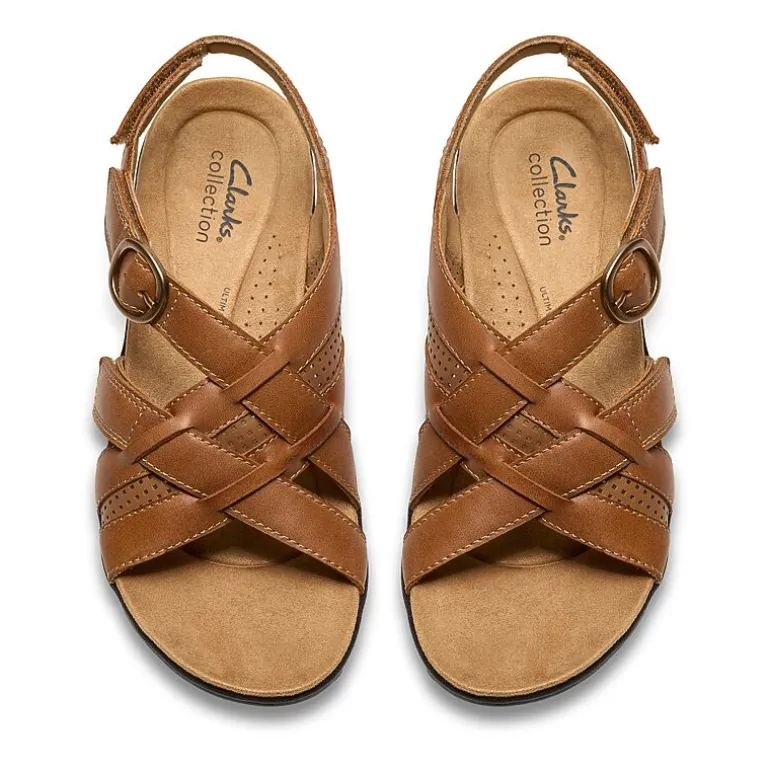 Clarks Womens Laurieann Mae Adjustable Strap Flat Sandals