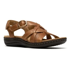 Clarks Womens Laurieann Mae Adjustable Strap Flat Sandals
