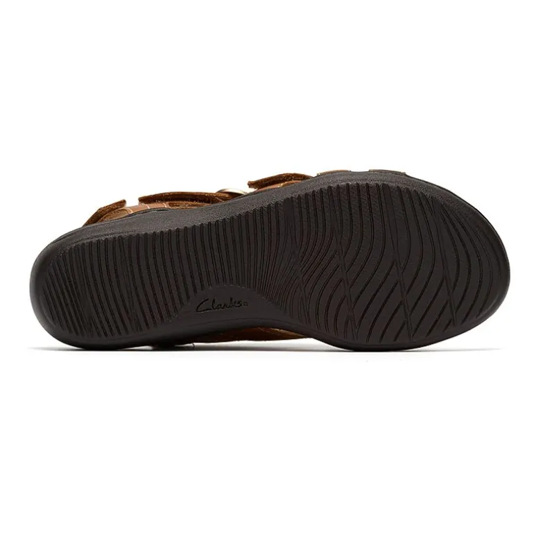 Clarks Womens Laurieann Mae Adjustable Strap Flat Sandals