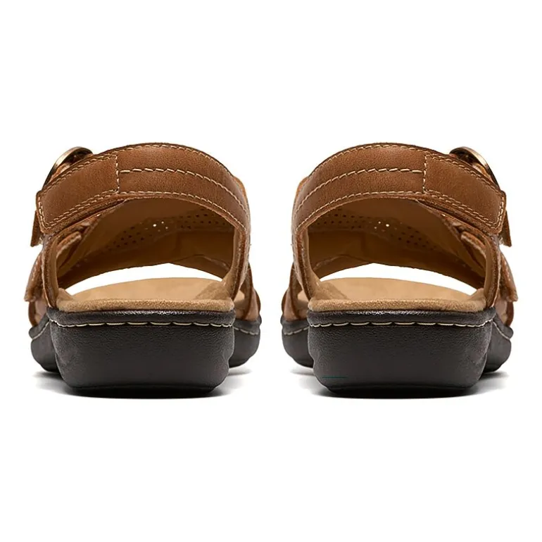 Clarks Womens Laurieann Mae Adjustable Strap Flat Sandals