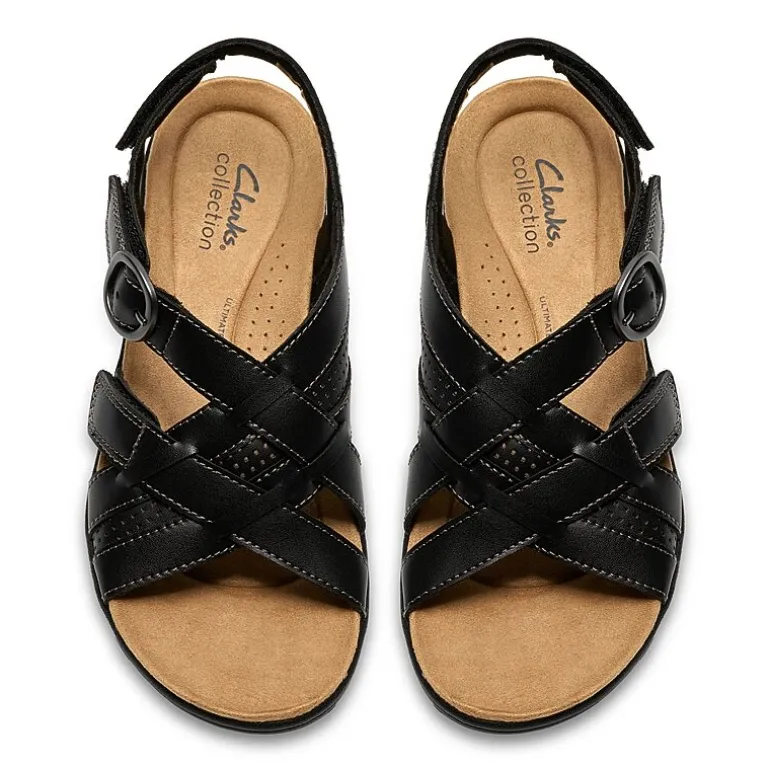 Clarks Womens Laurieann Mae Adjustable Strap Flat Sandals