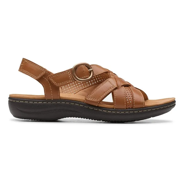 Clarks Womens Laurieann Mae Adjustable Strap Flat Sandals