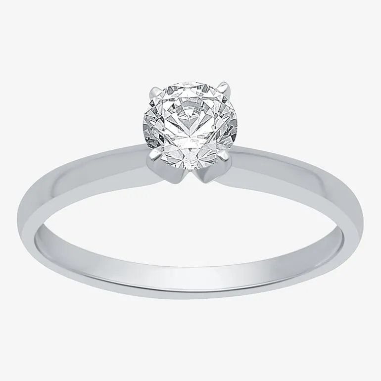 Classic Collection 1/2 CT. Lab-Grown (G / SI1-SI2) Diamond Round Solitaire Engagement Ring in 10K or 14K Gold