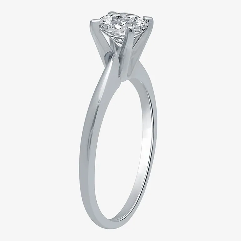 Classic Collection 1 CT. Natural Diamond Round Solitaire Engagement Ring in 10K Gold
