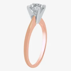 Classic Collection 1 CT. Natural Diamond Round Solitaire Engagement Ring in 10K Gold