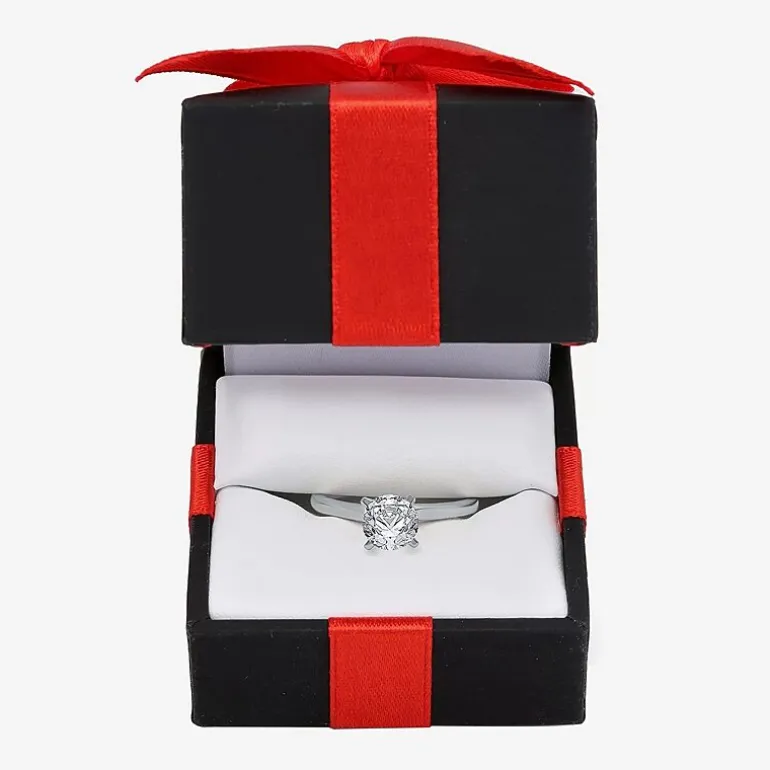 Classic Collection 1 CT. Natural Diamond Round Solitaire Engagement Ring in 10K Gold