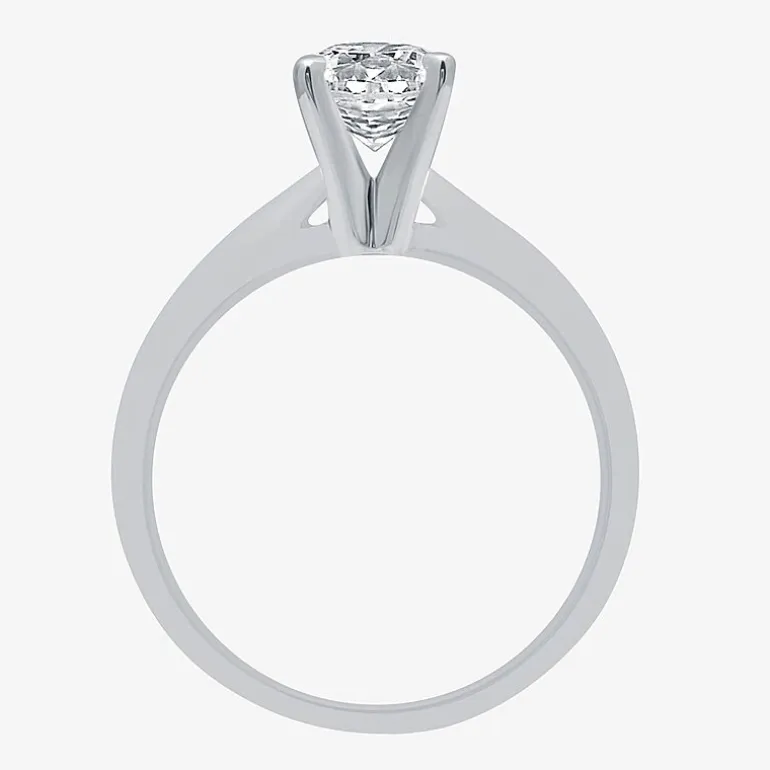Classic Collection 1 CT. Natural Diamond Round Solitaire Engagement Ring in 10K Gold