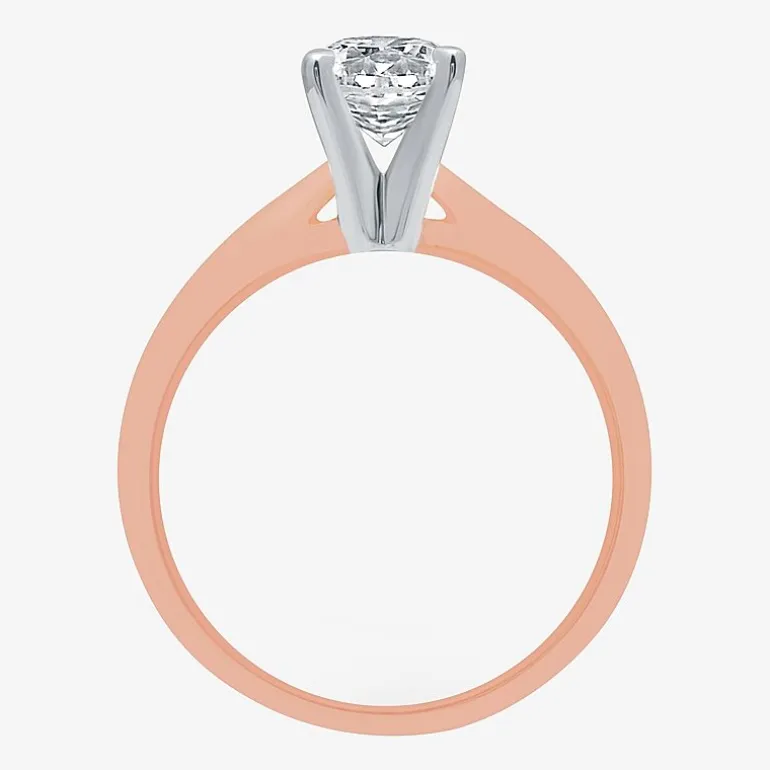 Classic Collection 1 CT. Natural Diamond Round Solitaire Engagement Ring in 10K Gold