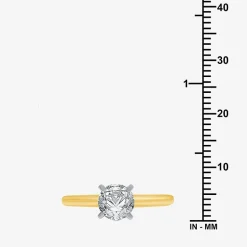 Classic Collection 1 CT. Natural Diamond Round Solitaire Engagement Ring in 10K Gold