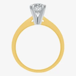 Classic Collection 1 CT. Natural Diamond Round Solitaire Engagement Ring in 10K Gold
