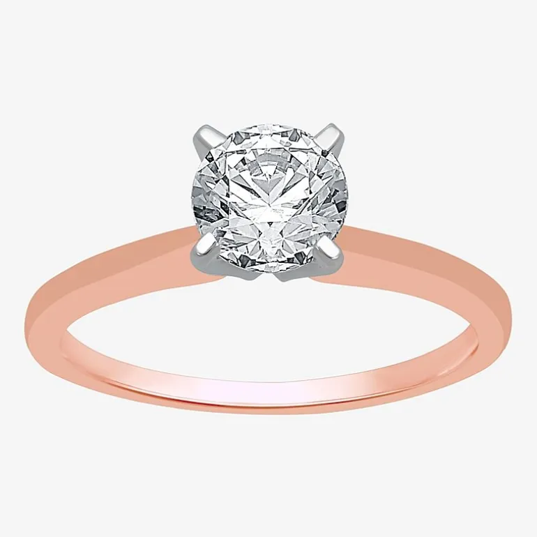 Classic Collection 1 CT. Natural Diamond Round Solitaire Engagement Ring in 10K Gold