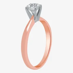 Classic Collection 1/2 CT. Natural Diamond Round Solitaire Engagement Ring in 10K  Gold