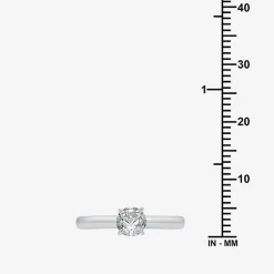 Classic Collection 1/2 CT. Natural Diamond Round Solitaire Engagement Ring in 10K Gold