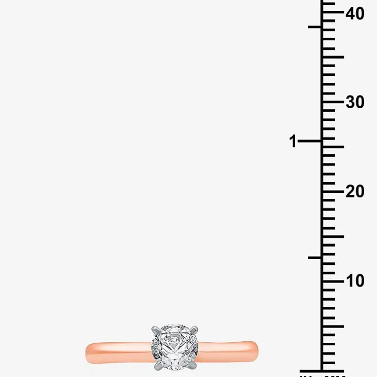 Classic Collection 1/2 CT. Natural Diamond Round Solitaire Engagement Ring in 10K Gold