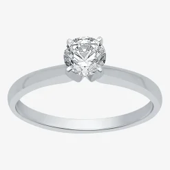 Classic Collection 1/2 CT. Natural Diamond Round Solitaire Engagement Ring in 10K Gold