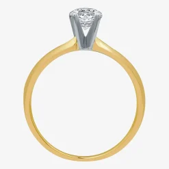 Classic Collection 1/2 CT. Natural Diamond Round Solitaire Engagement Ring in 10K Gold