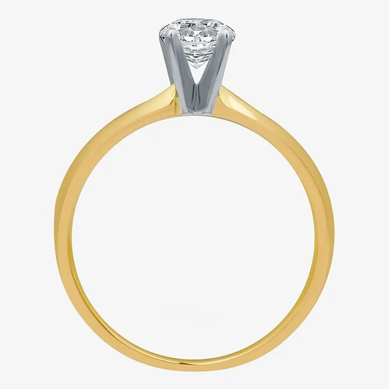 Classic Collection 1/2 CT. Natural Diamond Round Solitaire Engagement Ring in 10K Gold