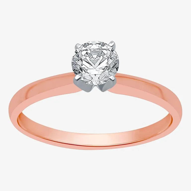 Classic Collection 1/2 CT. Natural Diamond Round Solitaire Engagement Ring in 10K Gold