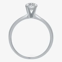 Classic Collection 1/2 CT. Natural Diamond Round Solitaire Engagement Ring in 10K Gold