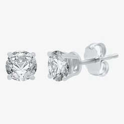 Classic Collection 1 CT. T.W. Natural White Diamond 10K Gold 5.2mm Stud Earrings