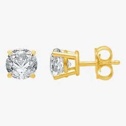 Classic Collection 1 CT. T.W. Natural White Diamond 10K Gold 5.2mm Stud Earrings