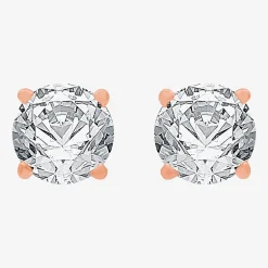 Classic Collection 1 CT. T.W. Natural White Diamond 10K Gold 5.2mm Stud Earrings