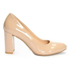 CL by Laundry Lofty Womens Round Closed Toe Block Heel Pumps