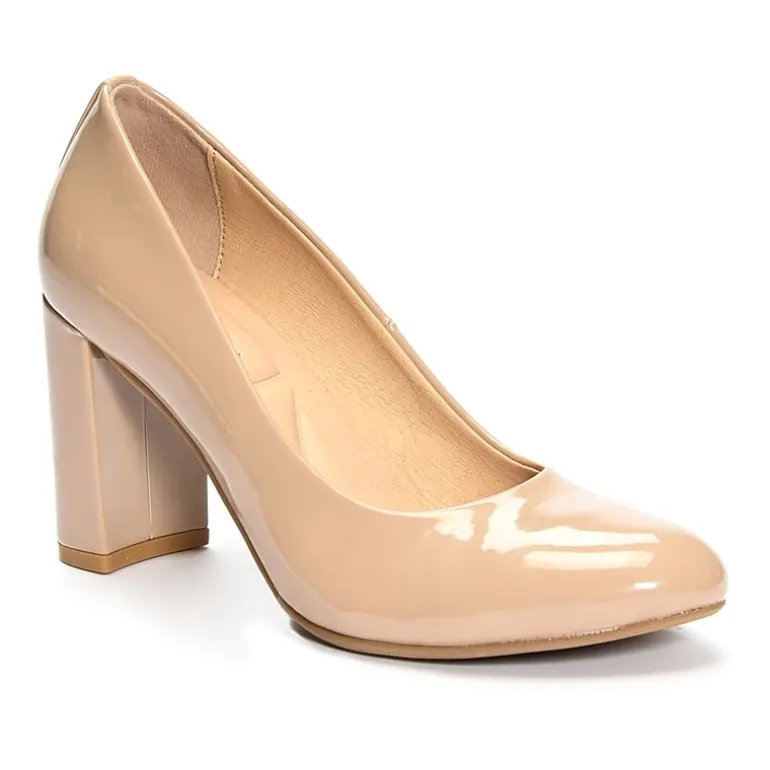 CL by Laundry Lofty Womens Round Closed Toe Block Heel Pumps