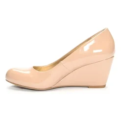 CL by Laundry Nima Womens Round Closed Toe Wedge Heel Pumps