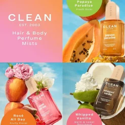 CLEAN Whipped Vanilla Hair and Body Perfume Mist, 8.0 oz