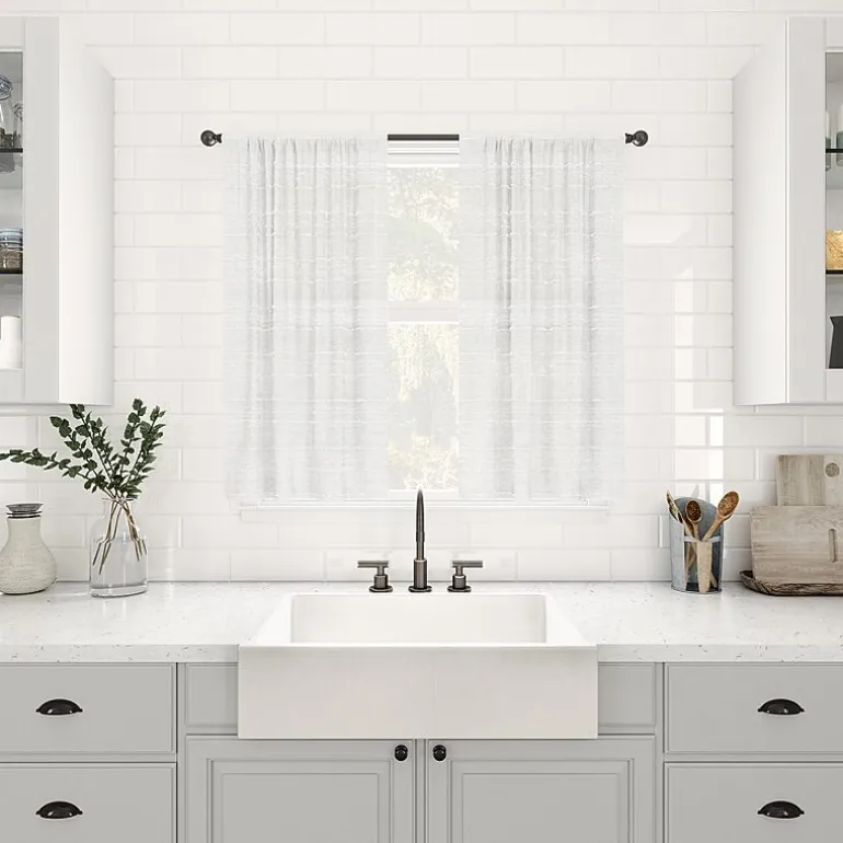 Clean Window Aya 2-pc. Rod Pocket Window Tier