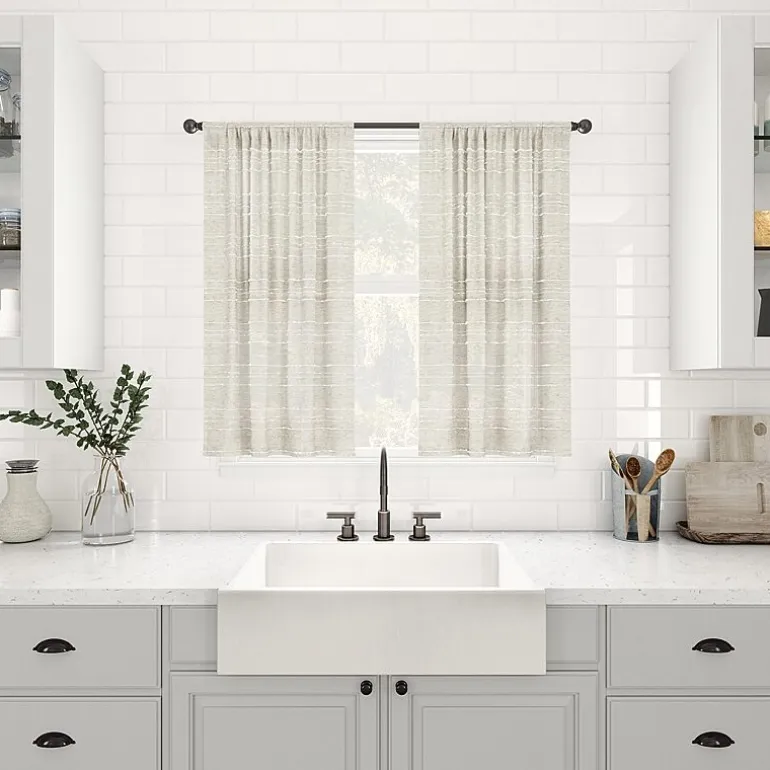 Clean Window Aya 2-pc. Rod Pocket Window Tier