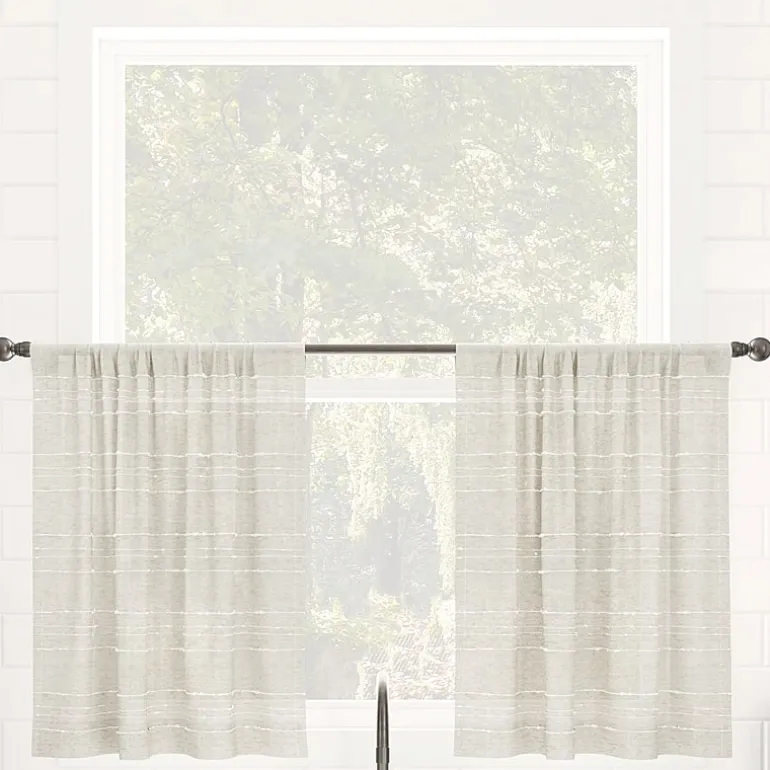 Clean Window Aya 2-pc. Rod Pocket Window Tier