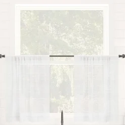 Clean Window Aya 2-pc. Rod Pocket Window Tier