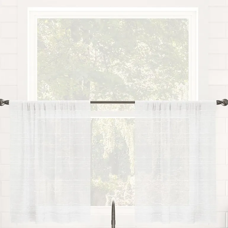 Clean Window Aya 2-pc. Rod Pocket Window Tier