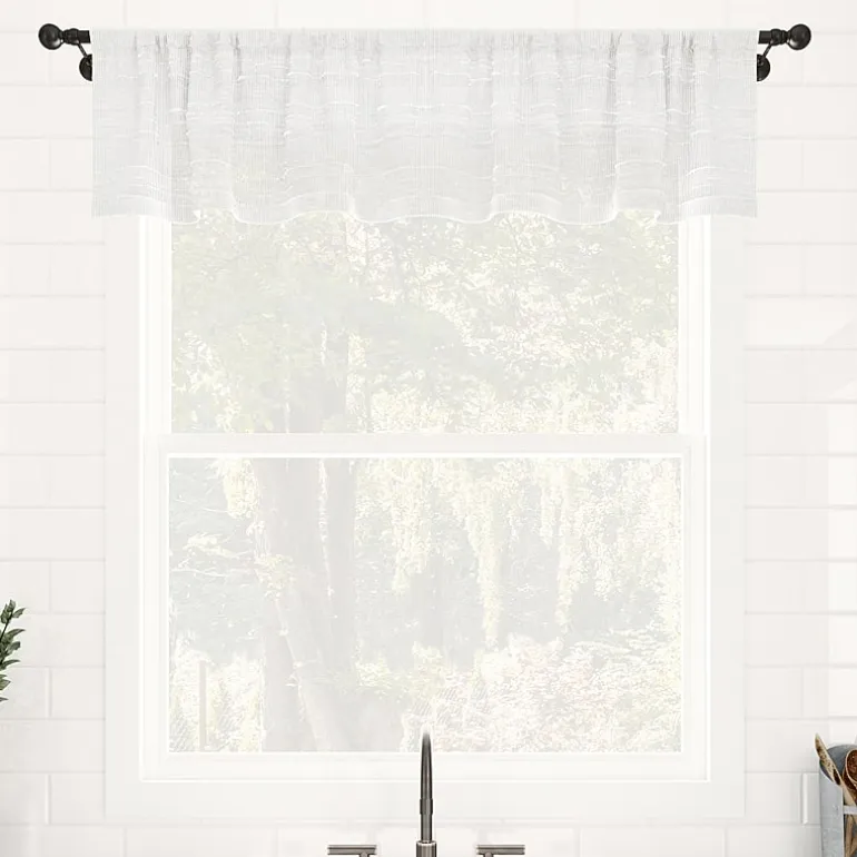 Clean Window Aya Rod Pocket Tailored Valance